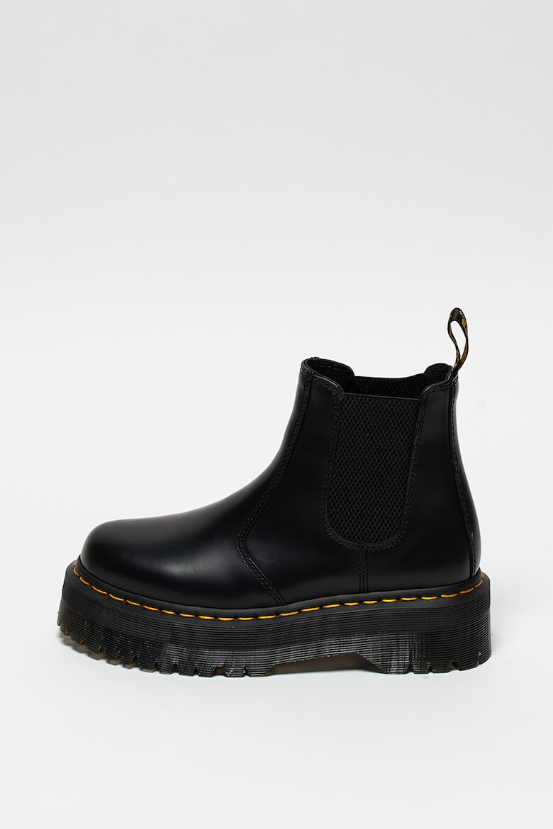 Dr Martens Кожени боти Quad Chelsea с контрастни шевове - Pepit.bg