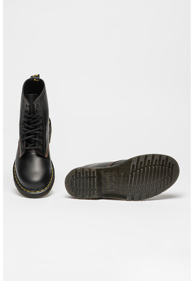 Dr. Martens Кожени боти с конрастни шевове - Pepit.bg