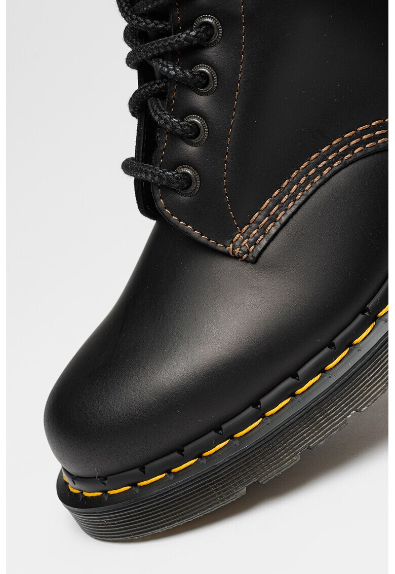 Dr. Martens Кожени боти с конрастни шевове - Pepit.bg