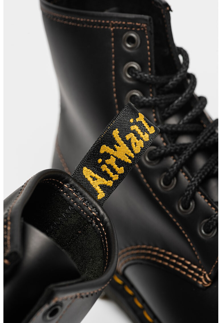 Dr. Martens Кожени боти с конрастни шевове - Pepit.bg