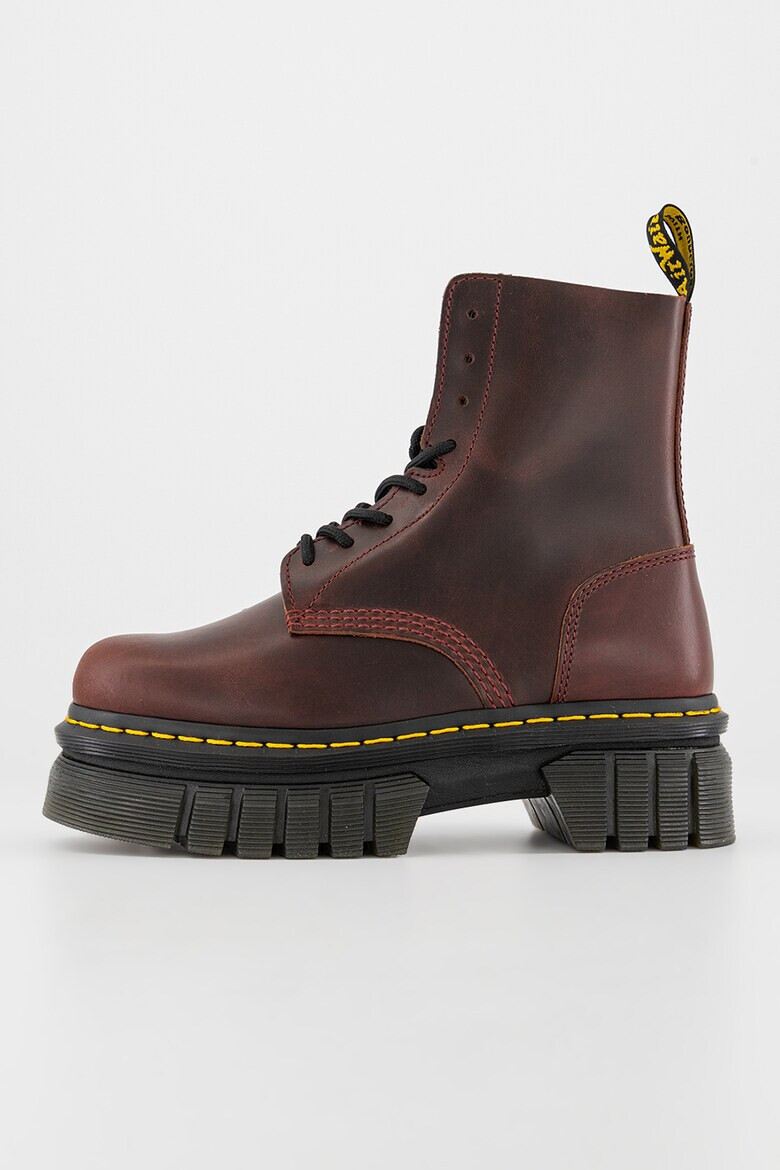 Dr Martens Кожени боти с масивен дизайн - Pepit.bg