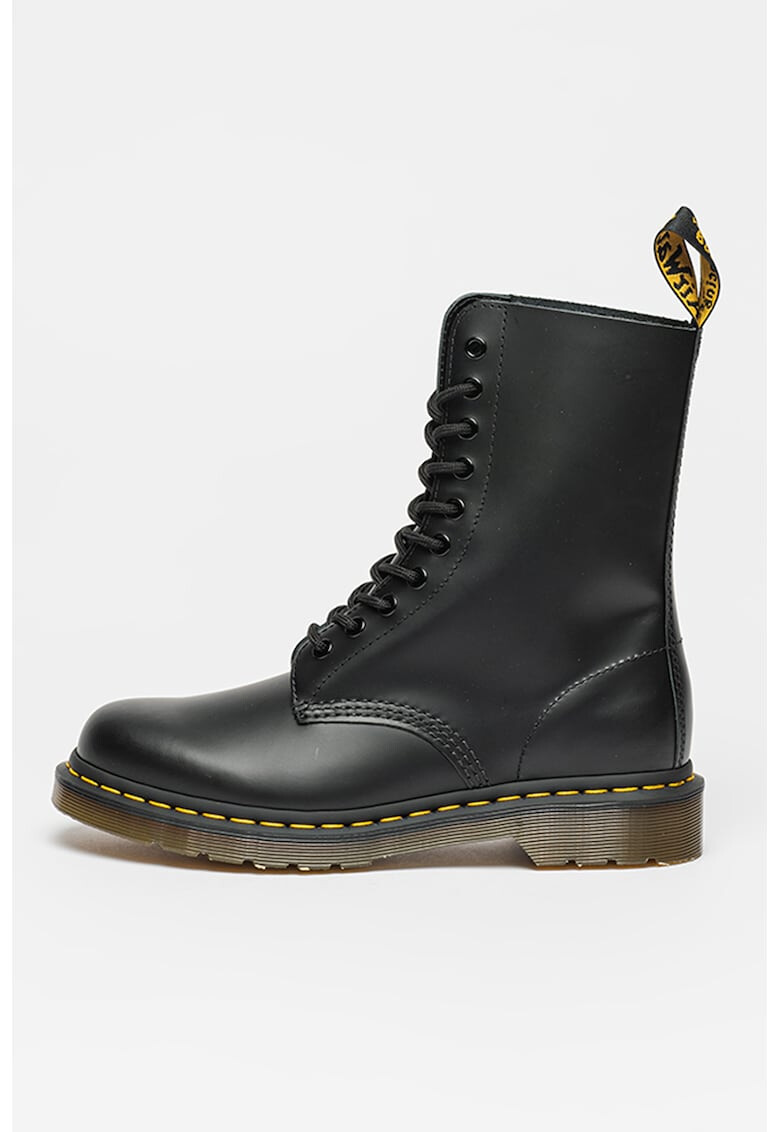 Dr. Martens Кожени боти с овален връх - Pepit.bg