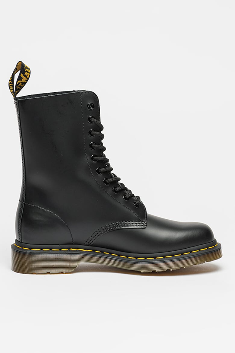 Dr. Martens Кожени боти с овален връх - Pepit.bg