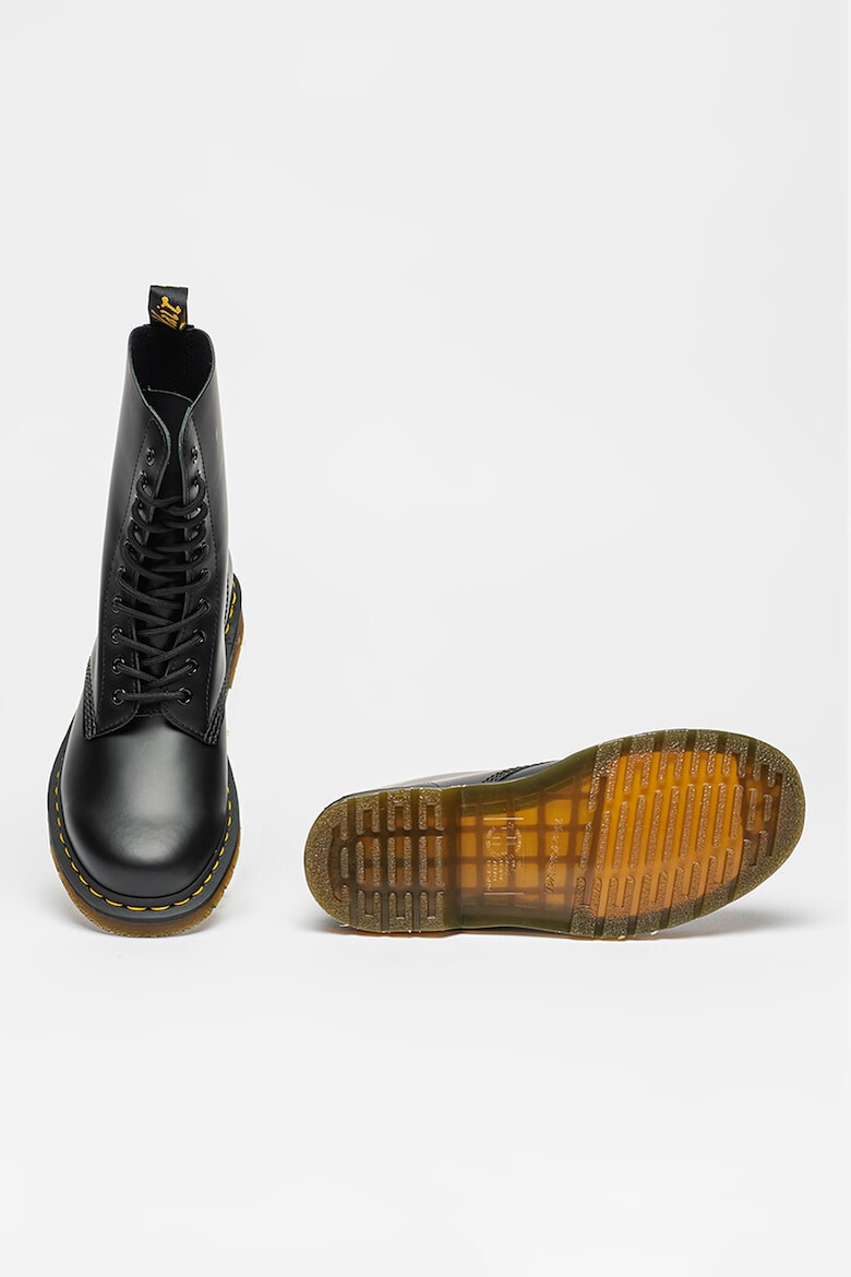 Dr. Martens Кожени боти с овален връх - Pepit.bg