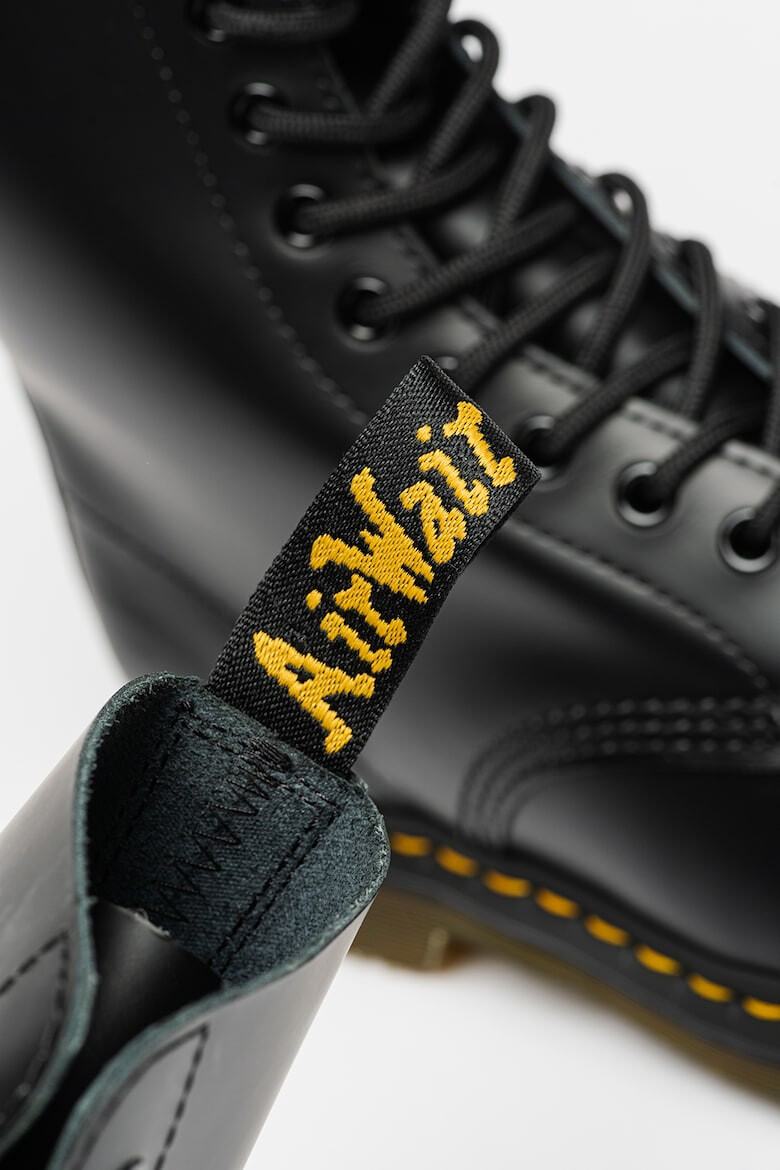 Dr. Martens Кожени боти с овален връх - Pepit.bg