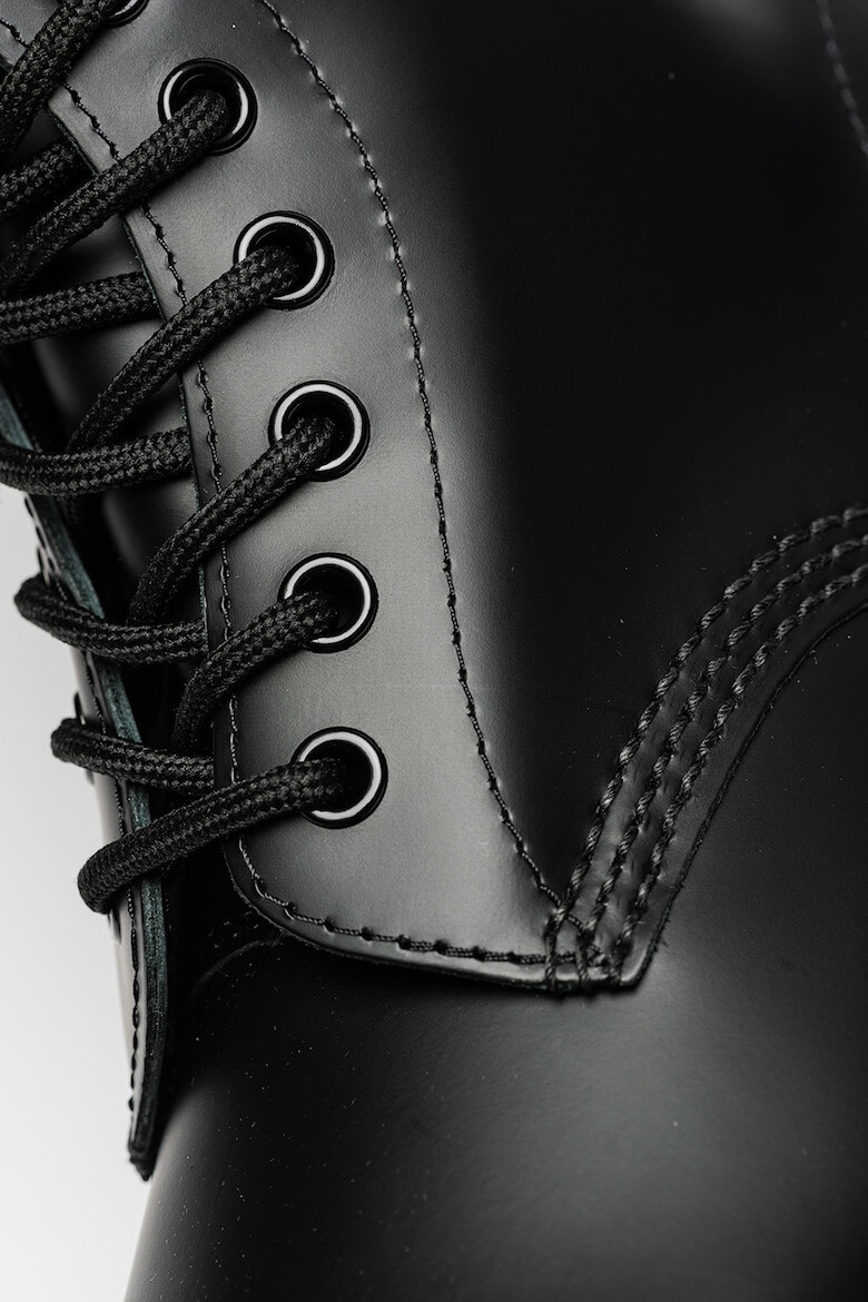 Dr. Martens Кожени боти с овален връх - Pepit.bg