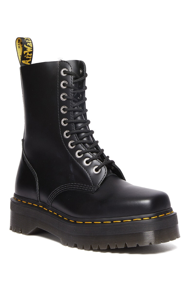 Dr Martens Кожени ботуши 1460 Quad с квадратен връх - Pepit.bg