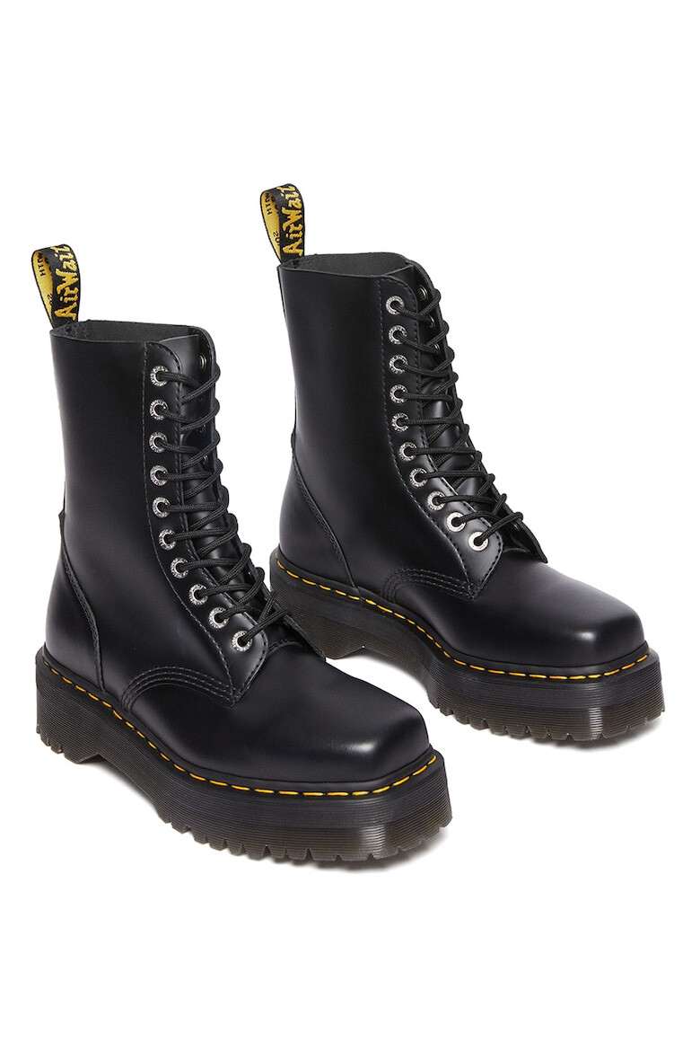 Dr Martens Кожени ботуши 1460 Quad с квадратен връх - Pepit.bg