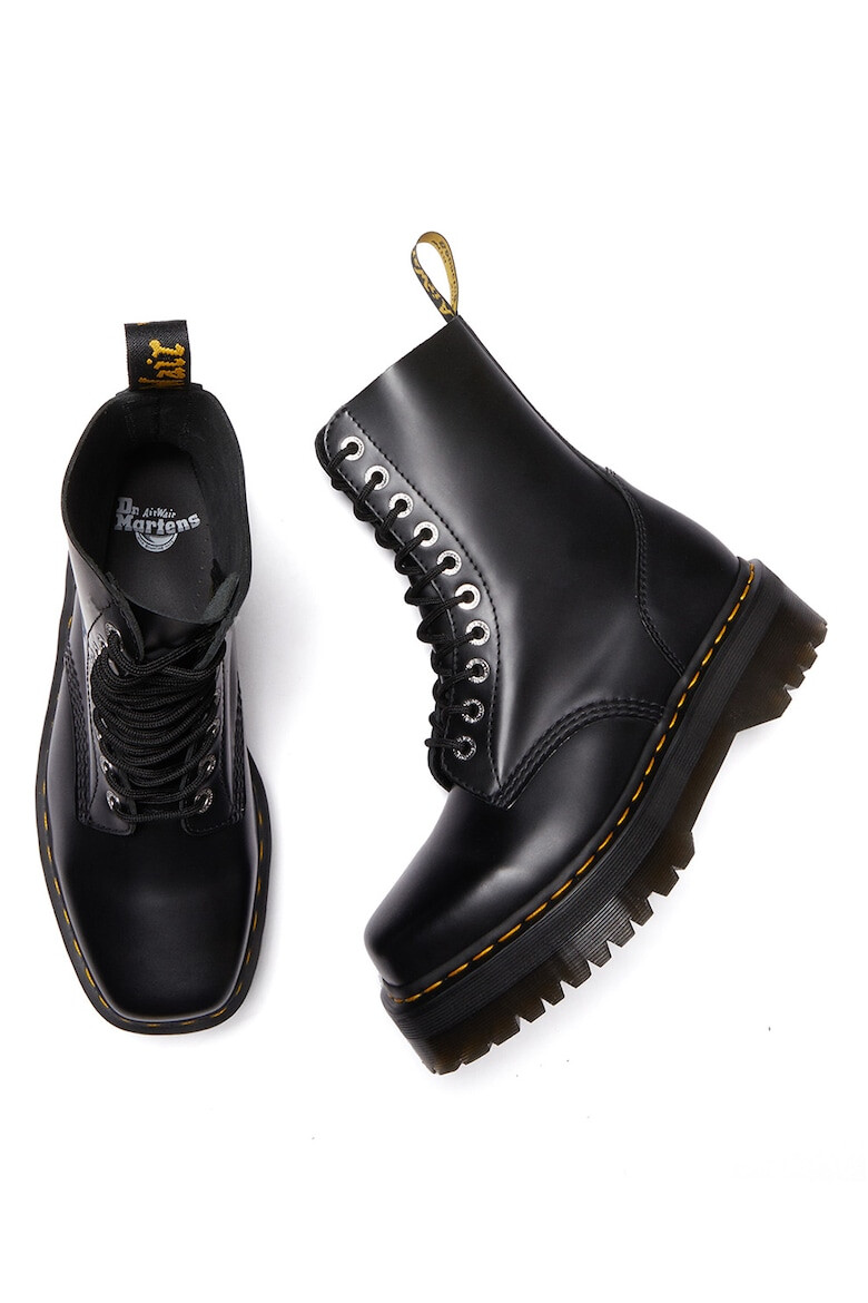 Dr Martens Кожени ботуши 1460 Quad с квадратен връх - Pepit.bg