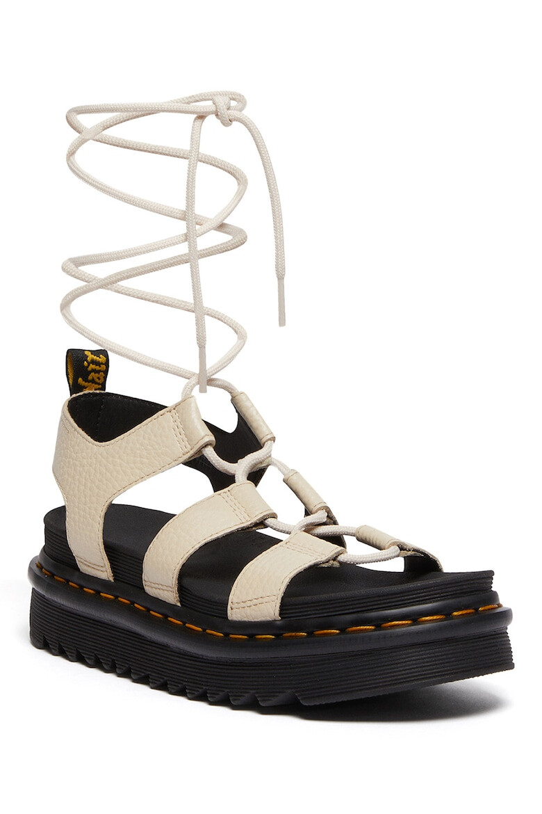 Dr Martens Кожени сандали Nartilla с равна платформа - Pepit.bg
