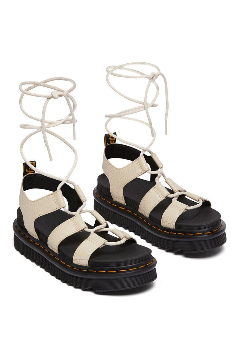 Dr Martens Кожени сандали Nartilla с равна платформа - Pepit.bg