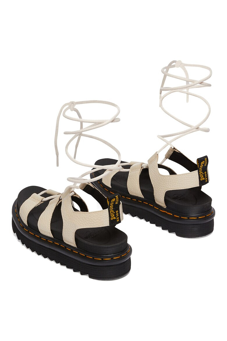 Dr Martens Кожени сандали Nartilla с равна платформа - Pepit.bg