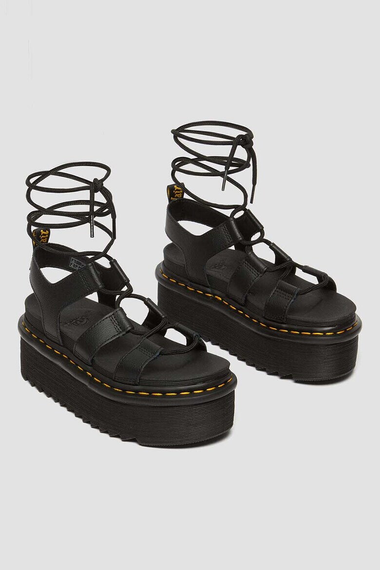 Dr Martens Кожени сандали с врузки - Pepit.bg