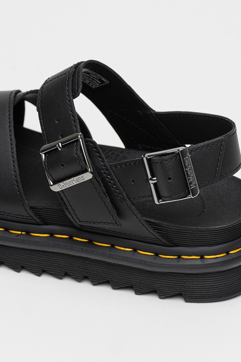 Dr Martens Кожени сандали Voss II с кръстосани презрамки - Pepit.bg