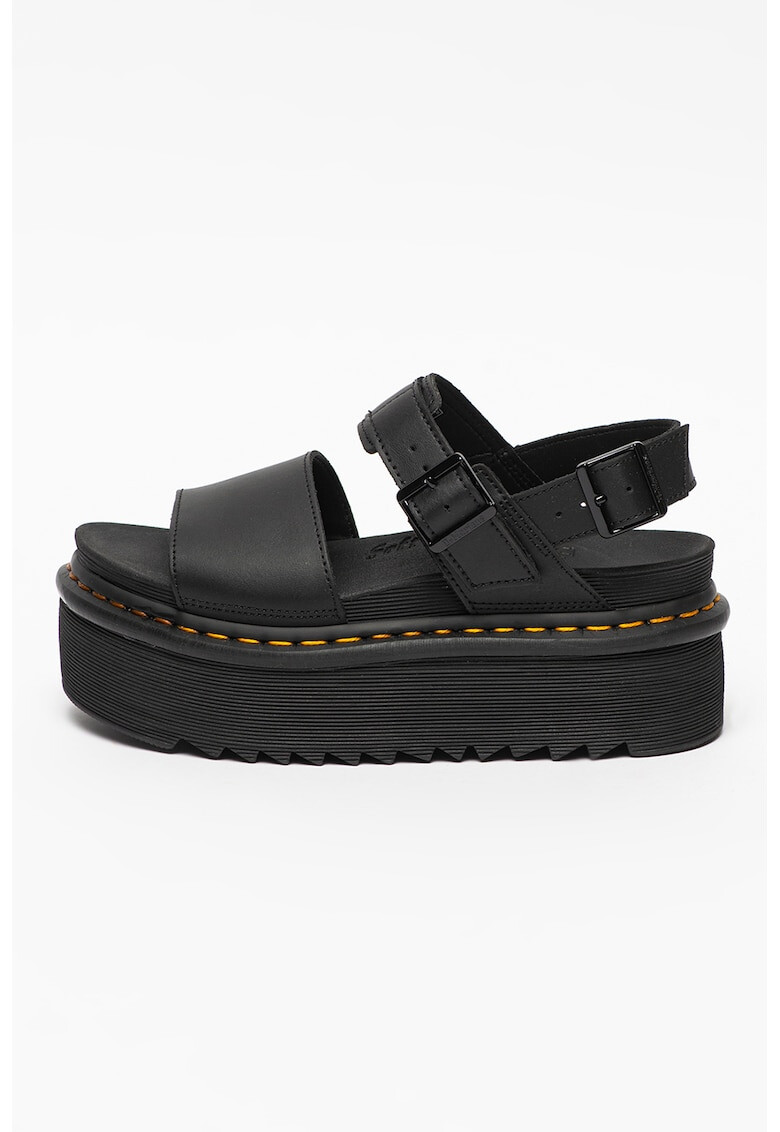 Dr. Martens Кожени сандали Voss с равна платформа - Pepit.bg