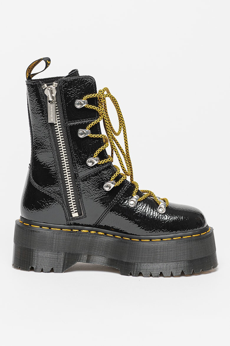 Dr Martens Лачени кожени боти Ghilana Max - Pepit.bg