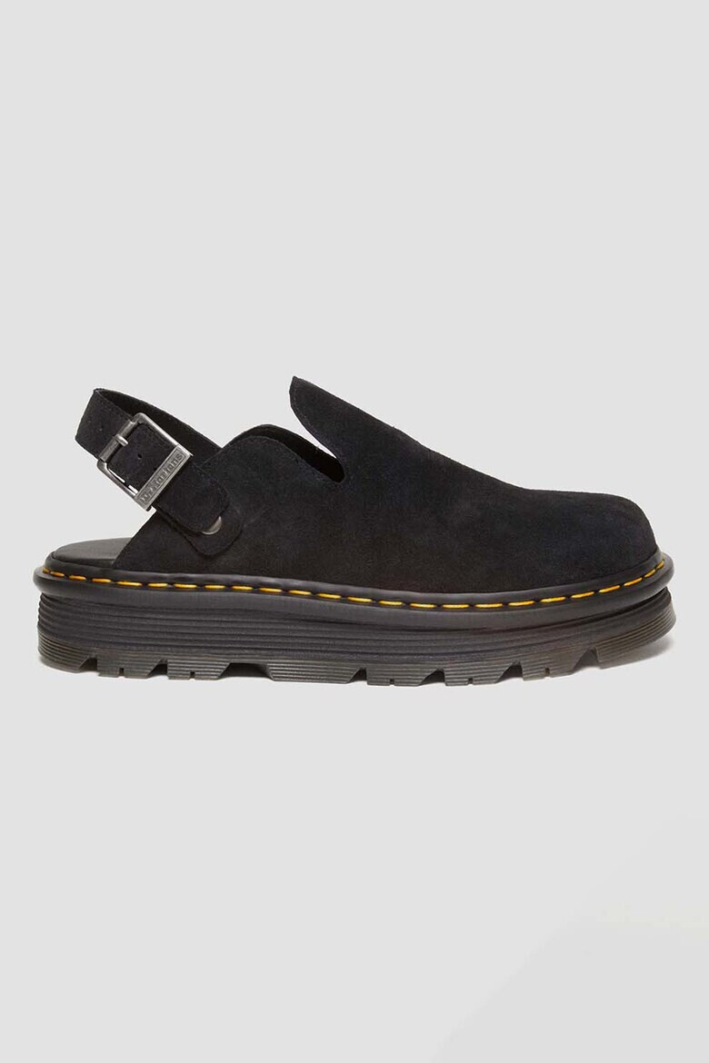 Dr. Martens Велурено сабо с отворена пета - Pepit.bg