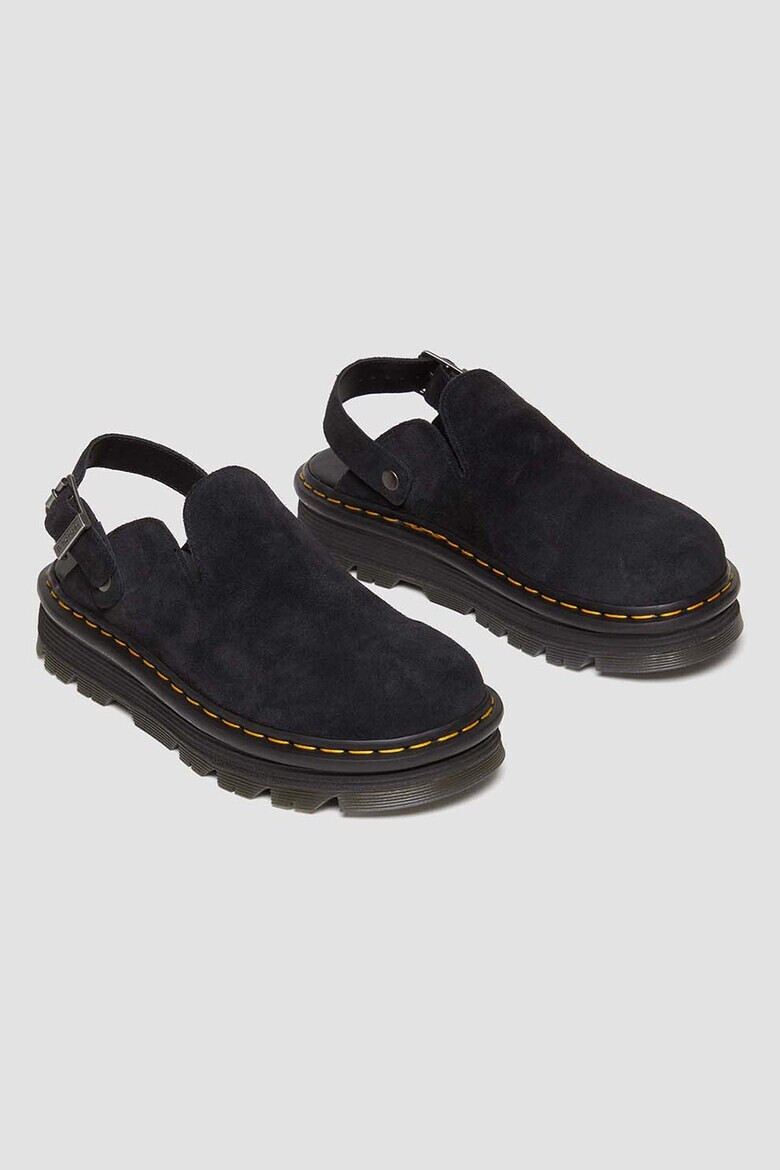 Dr. Martens Велурено сабо с отворена пета - Pepit.bg