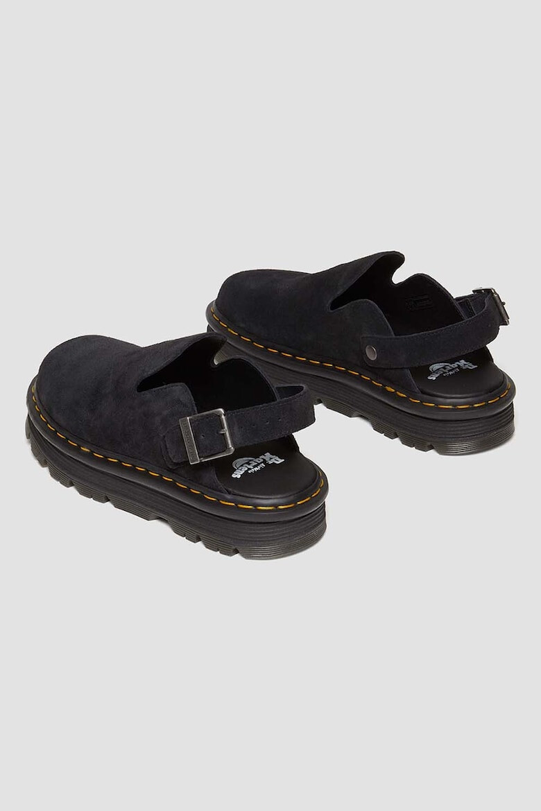 Dr. Martens Велурено сабо с отворена пета - Pepit.bg