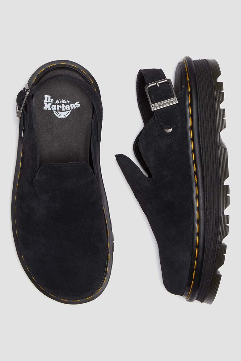Dr. Martens Велурено сабо с отворена пета - Pepit.bg