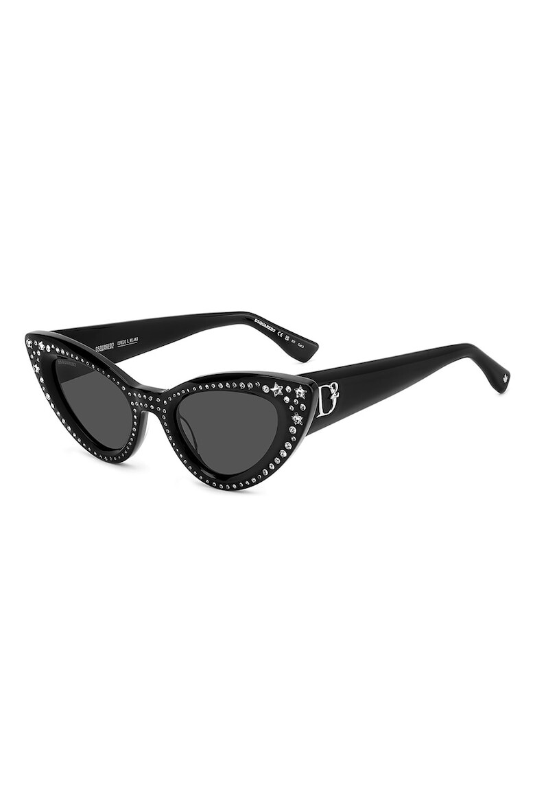 Dsquared2 Слънчеви очила Cat Eye с декоративни камъни - Pepit.bg