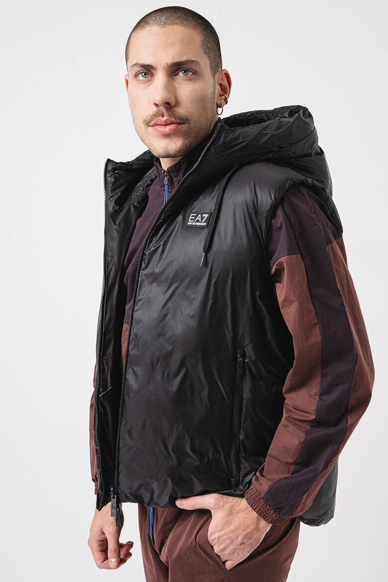 EA7 Подплатен елек от найлон с лого - Pepit.bg