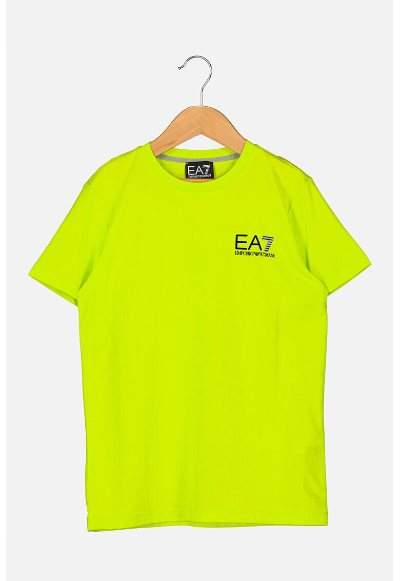 EA7 Тениска с овално деколте и лого - Pepit.bg