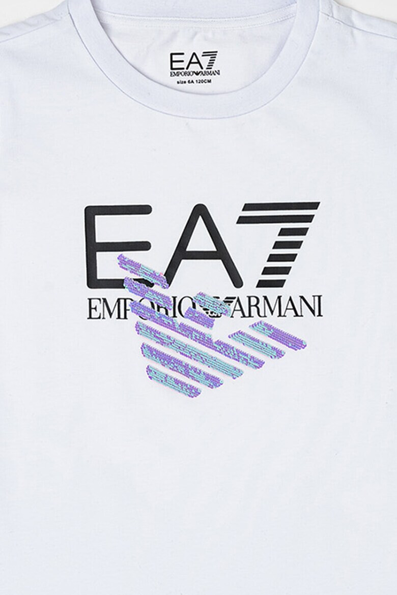 EA7 Тениска с памук и лого - Pepit.bg