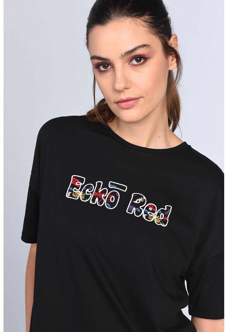 Ecko Тениска Tetris с паднали ръкави - Pepit.bg