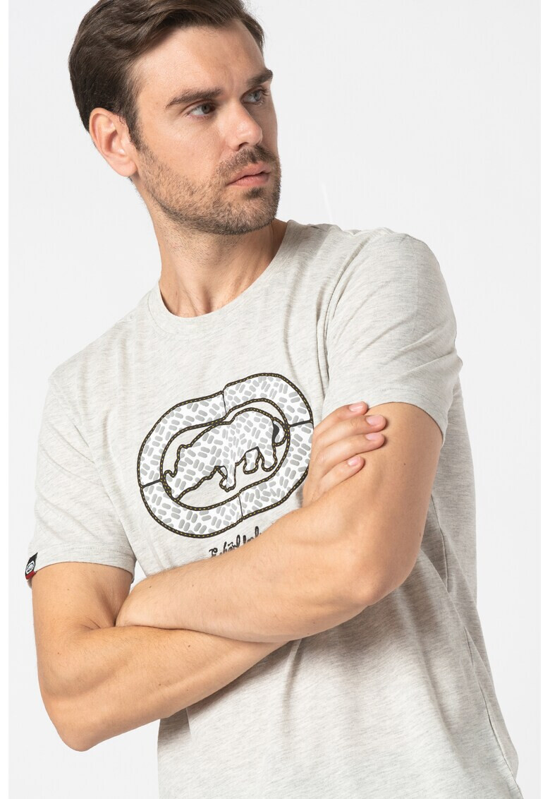Ecko Тениска Troy с овално деколте и лого - Pepit.bg