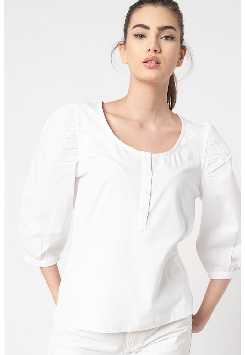 EDC by Esprit Блуза Henley с бухнали ръкави - Pepit.bg