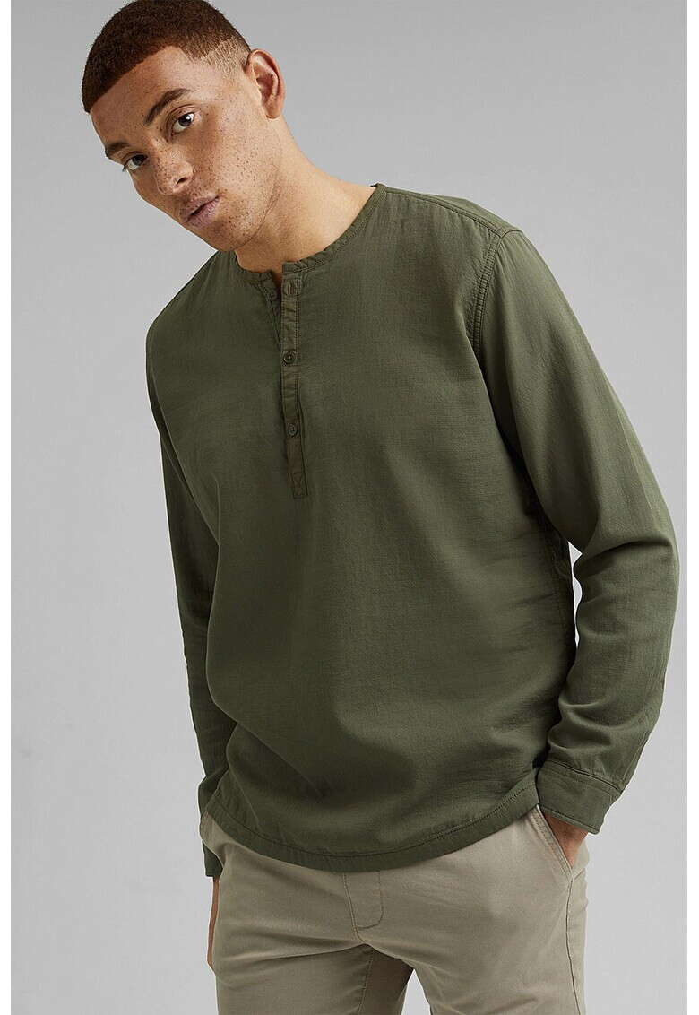 EDC by Esprit Блуза тип Henley от памук - Pepit.bg