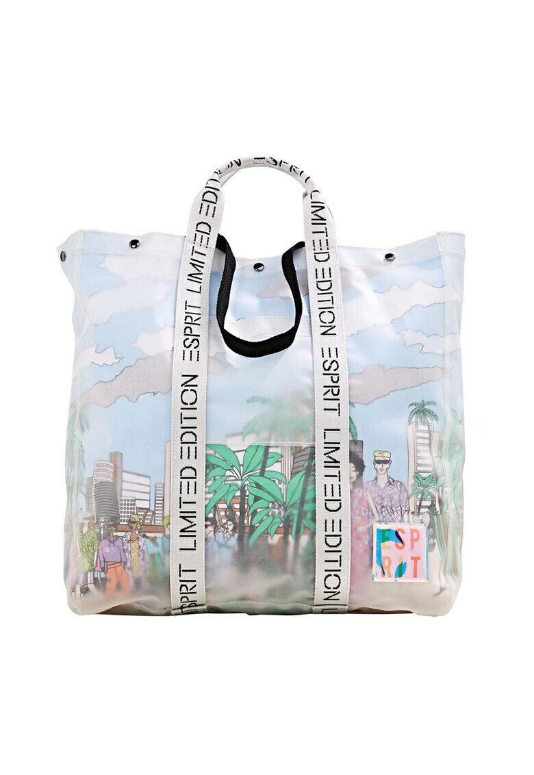 EDC by Esprit Шопинг чанта с фигурална щампа - Pepit.bg