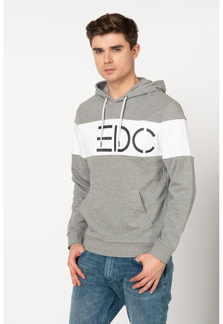 EDC by Esprit Суитшърт с качулка и лого - Pepit.bg