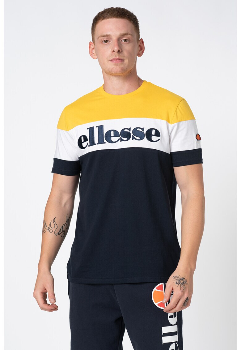 ELLESSE Раирана тениска Punto с бродирано лого - Pepit.bg