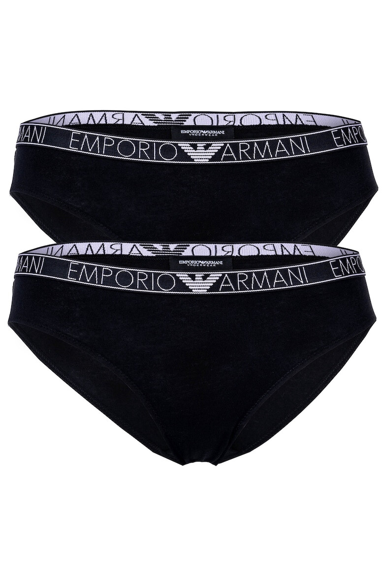 Emporio Armani Бикини с лого на талията - 2 чифта - Pepit.bg