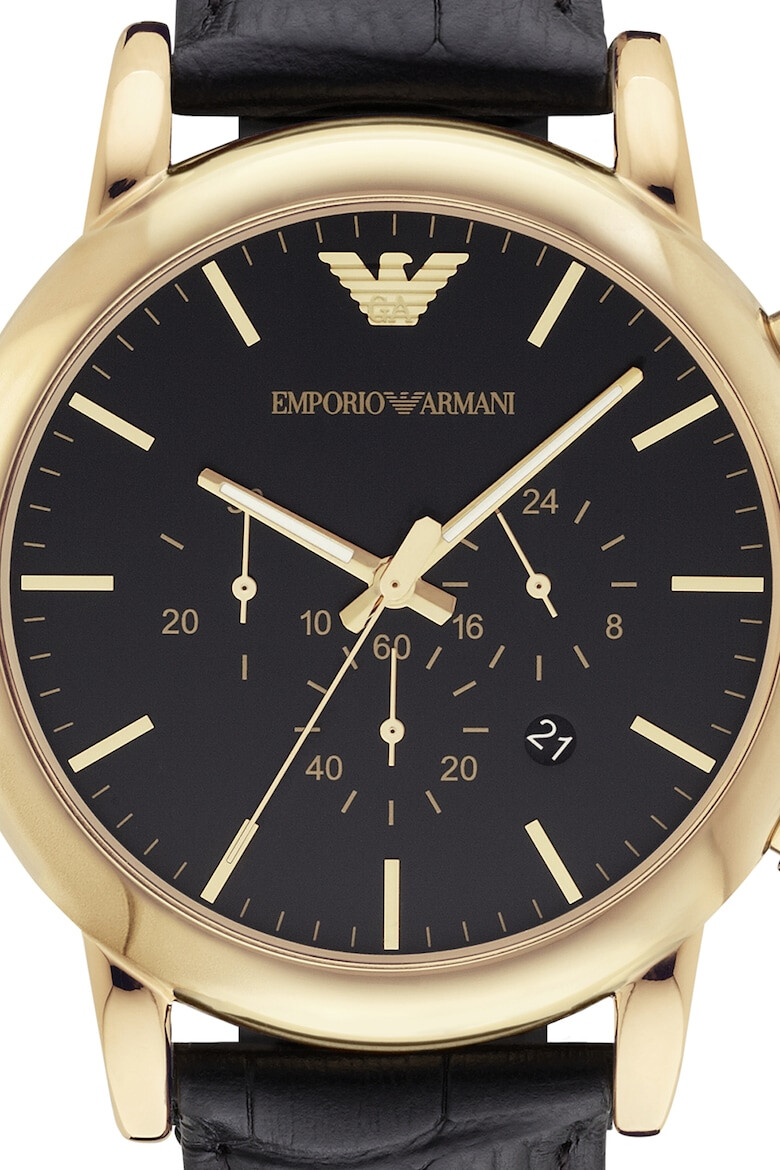 Emporio Armani Часовник с хронограф и кожена каишка - Pepit.bg