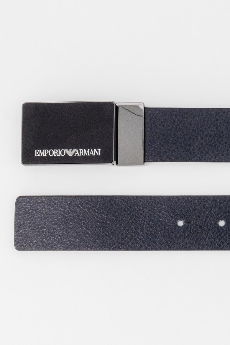 Emporio Armani Кожен колан с релеф - Pepit.bg