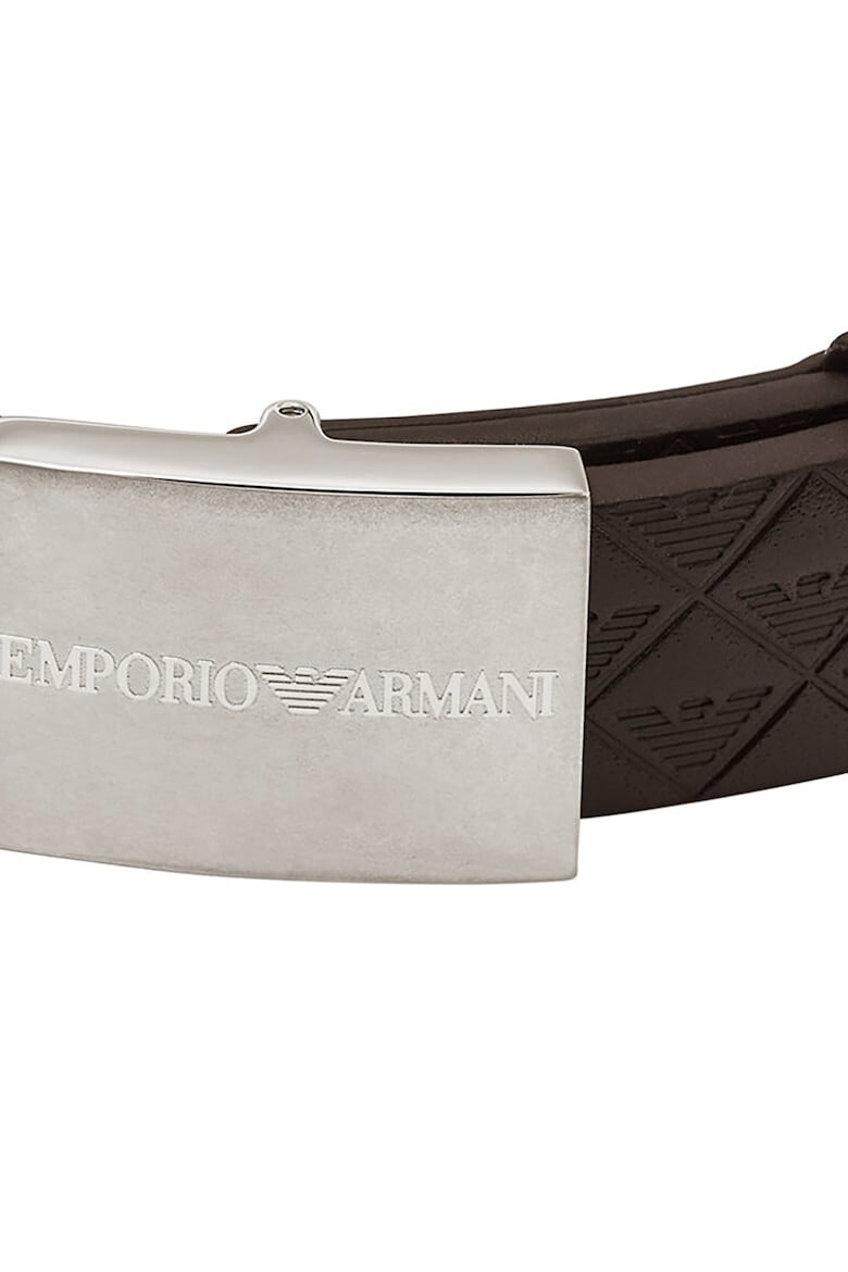 Emporio Armani Кожена гривна с лого - Pepit.bg