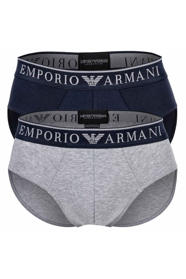 Emporio Armani Слипове с лого - 2 чифта - Pepit.bg