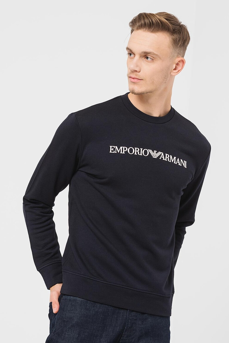 Emporio Armani Суитшърт с модал и лого - Pepit.bg