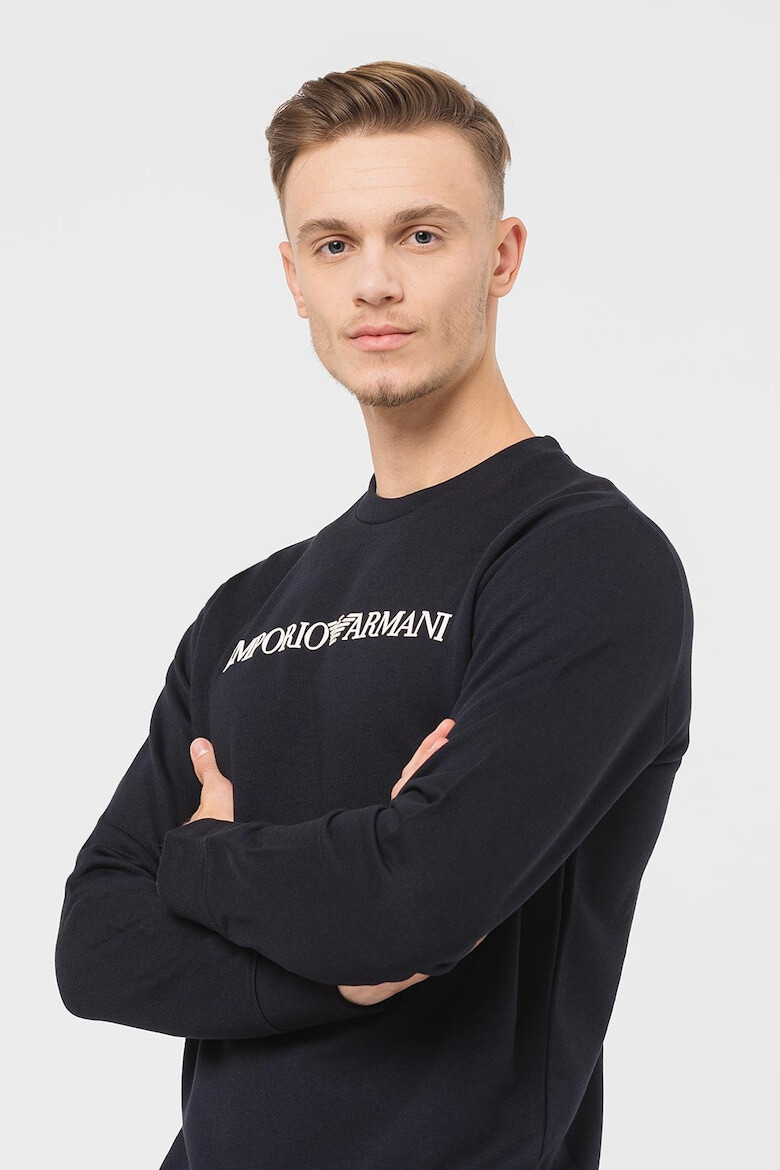 Emporio Armani Суитшърт с модал и лого - Pepit.bg