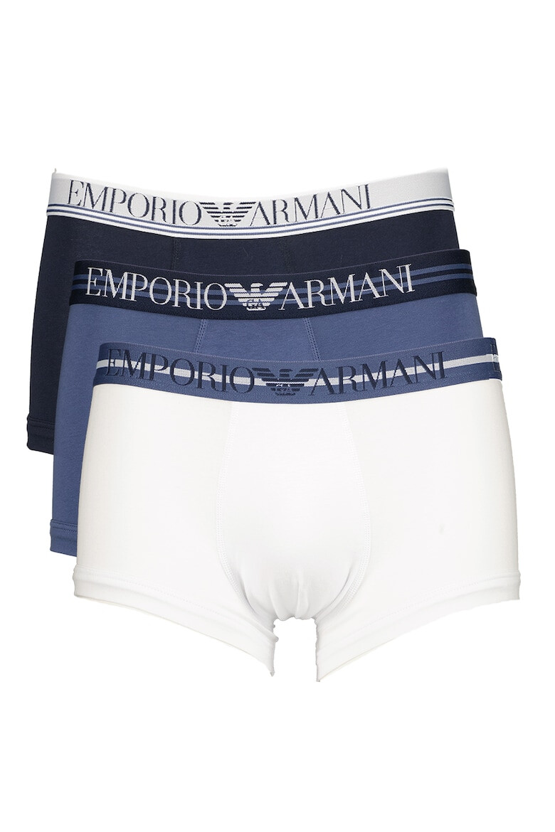 Emporio Armani Underwear Боксерки с лого - 3 чифта - Pepit.bg