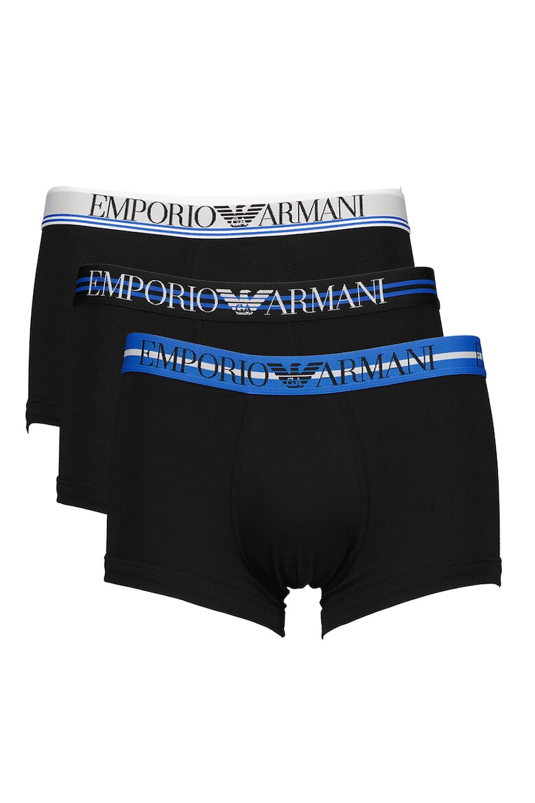 Emporio Armani Underwear Боксерки с лого - 3 чифта - Pepit.bg