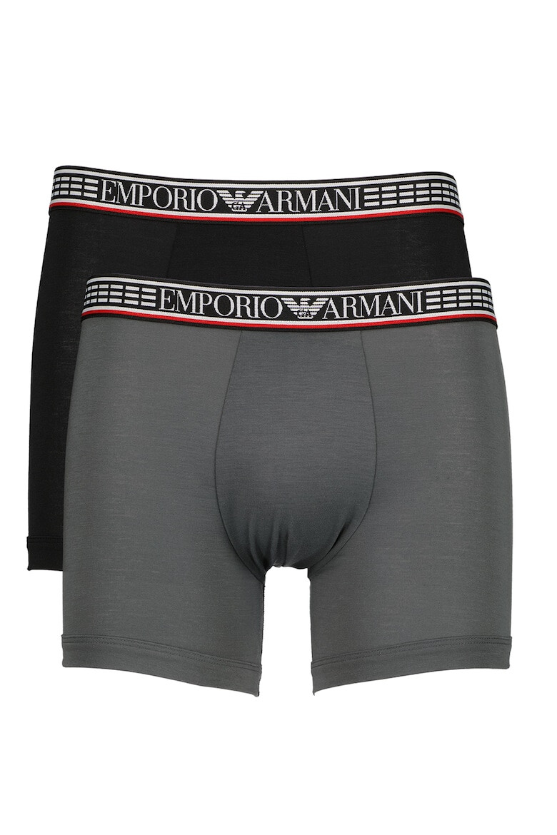 Emporio Armani Underwear Боксерки с лого - 3 чифта - Pepit.bg