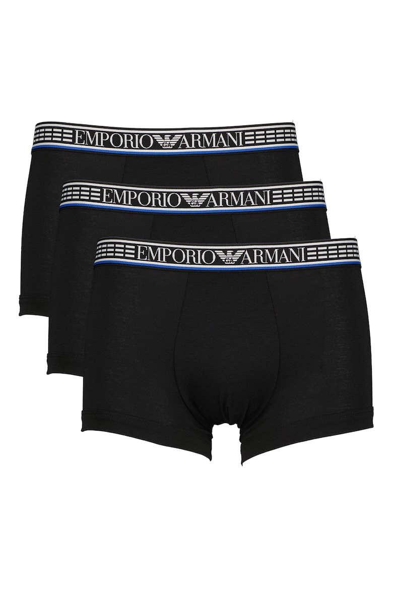 Emporio Armani Underwear Боксерки с лого - 3 чифта - Pepit.bg