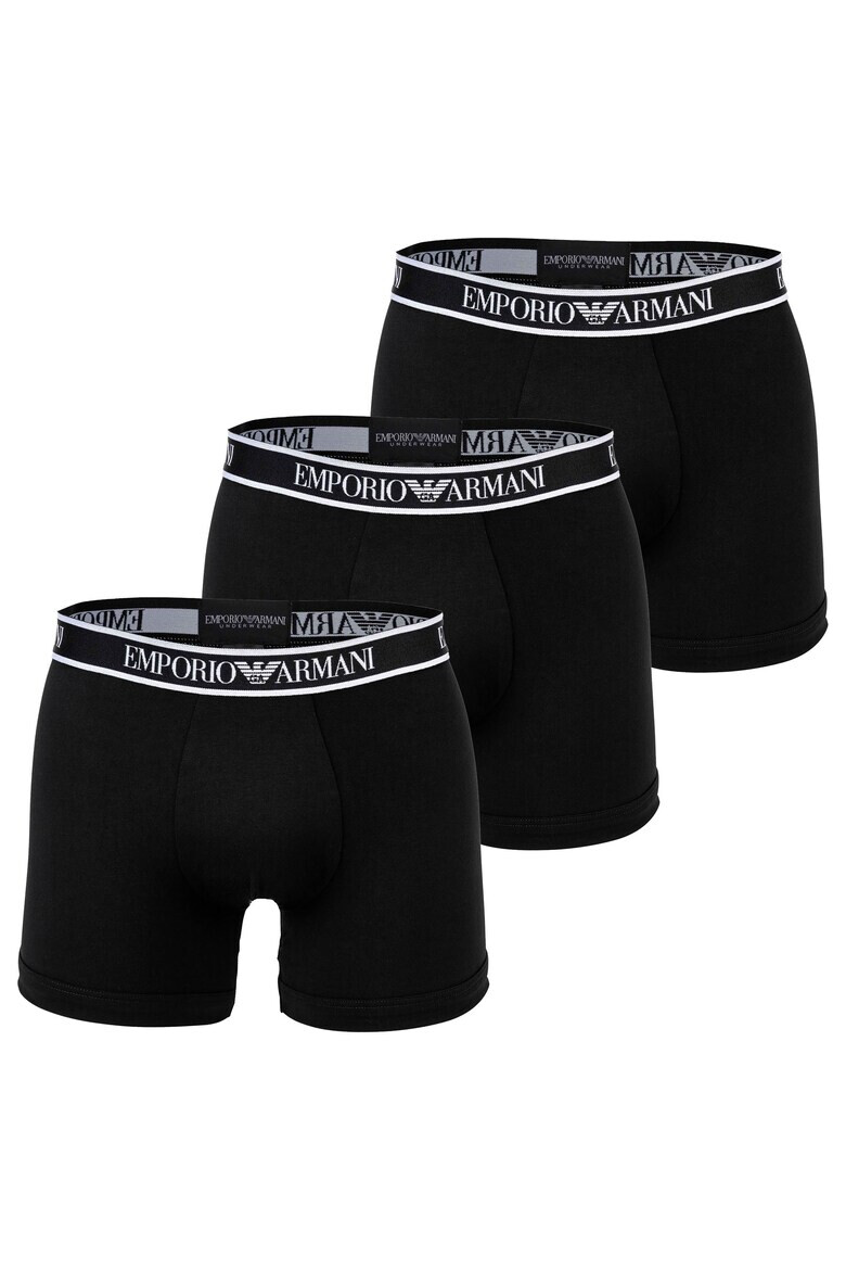 Emporio Armani Underwear Боксерки с лого - 3 чифта - Pepit.bg