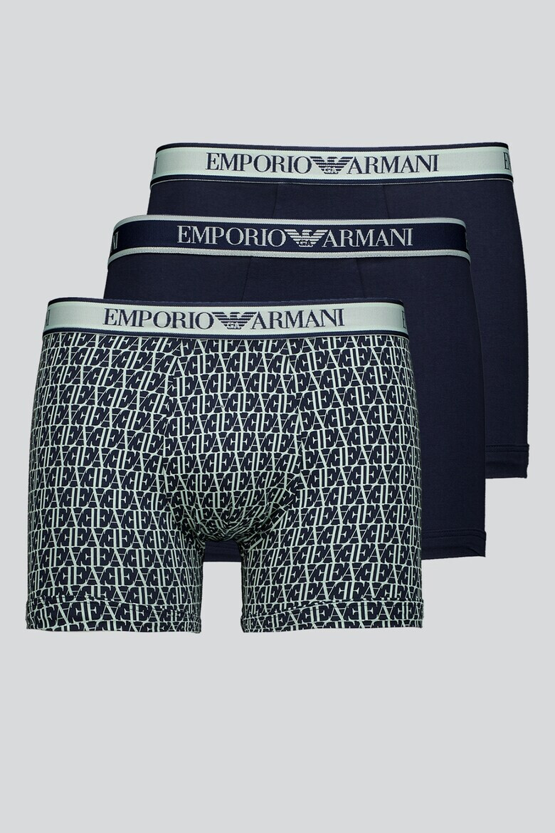 Emporio Armani Underwear Боксерки с лого - 3 чифта - Pepit.bg