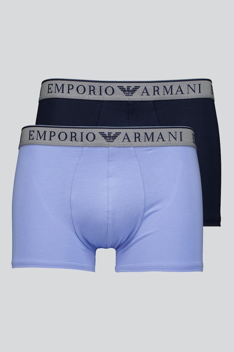 Emporio Armani Underwear Боксерки с лого на талията - 2 чифта - Pepit.bg