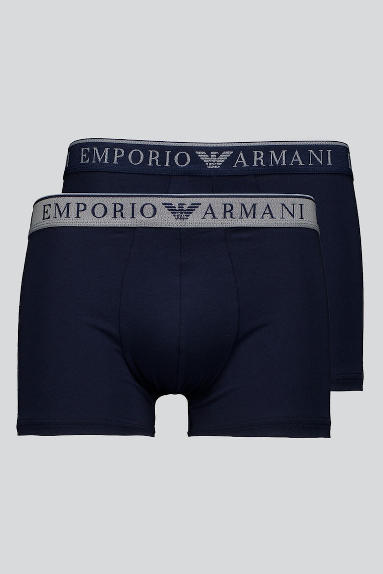 Emporio Armani Underwear Боксерки с лого на талията - 2 чифта - Pepit.bg